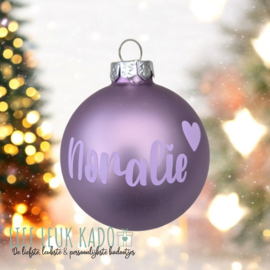 Kerstbal met naam | Lila