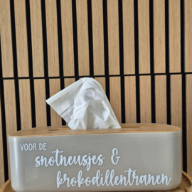 Tissuebox | Voor de snotneusjes & Krokodillentranen