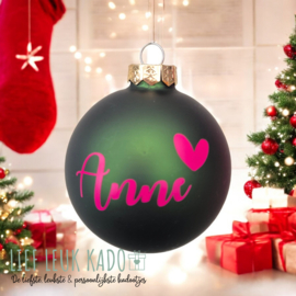 Kerstbal met naam | Pine Green