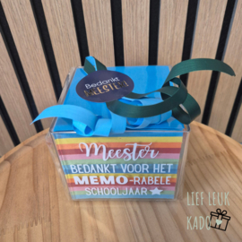 Memoblok | Meester bedankt