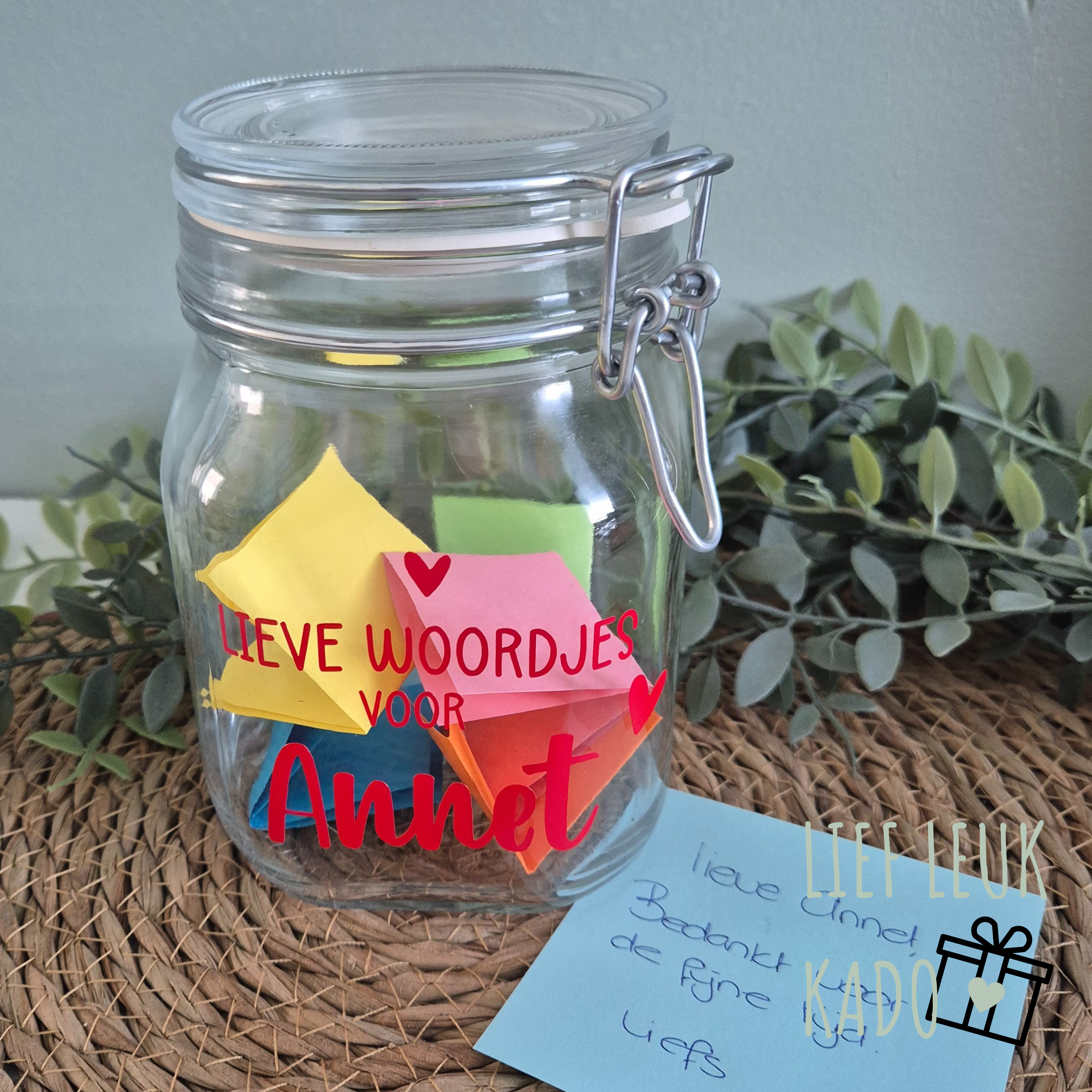 Weckpot | Lieve woordjes