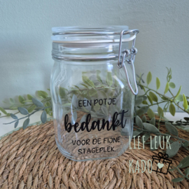 Weckpot | Een potje bedankt