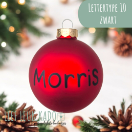Kerstbal met naam | Christmas Red