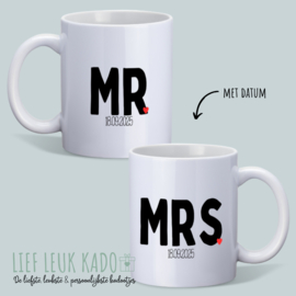 Mokken set | Mr & Mrs - Lettertype 2 -