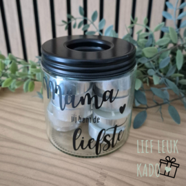 Pot met theelichtjes | Mama jij bent de liefste