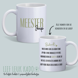 Mok | Meester - met klasnamen -