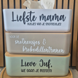 Tissuebox | Lieve juf, we gaan je missen!
