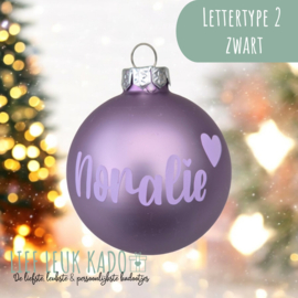Kerstbal met naam | Lila