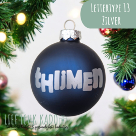 Kerstbal met naam | Night Blue