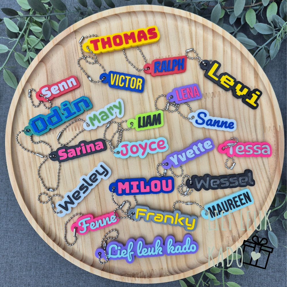 3D sleutelhanger | Met naam