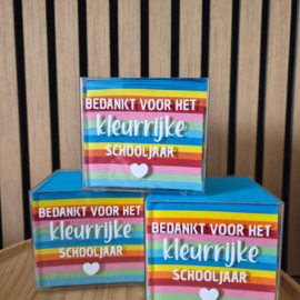 Memoblok | Kleurrijke schooljaar