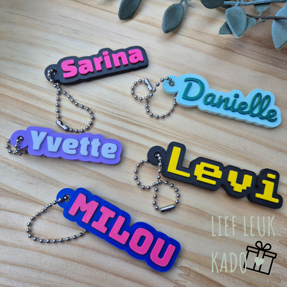 3D sleutelhanger | Met naam