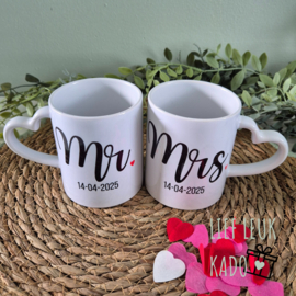 Mokken set | Mr & Mrs - Lettertype 1 -
