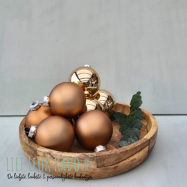 Kerstbal met naam | Peacan Brown