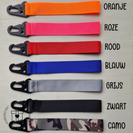 Sleutelhanger keycord kort | Met naam