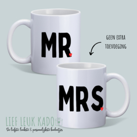 Mokken set | Mr & Mrs - Lettertype 2 -