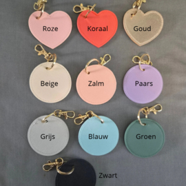 Sleutelhanger leer | met naam
