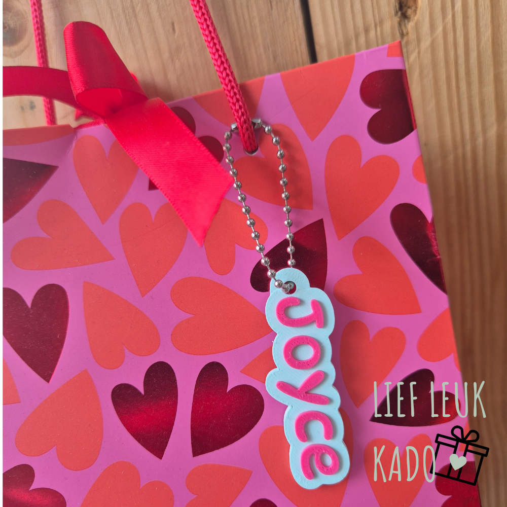3D sleutelhanger | Met naam