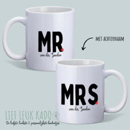 Mokken set | Mr & Mrs - Lettertype 2 -