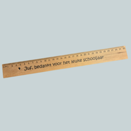 Liniaal | Bedankt voor het leuke schooljaar!