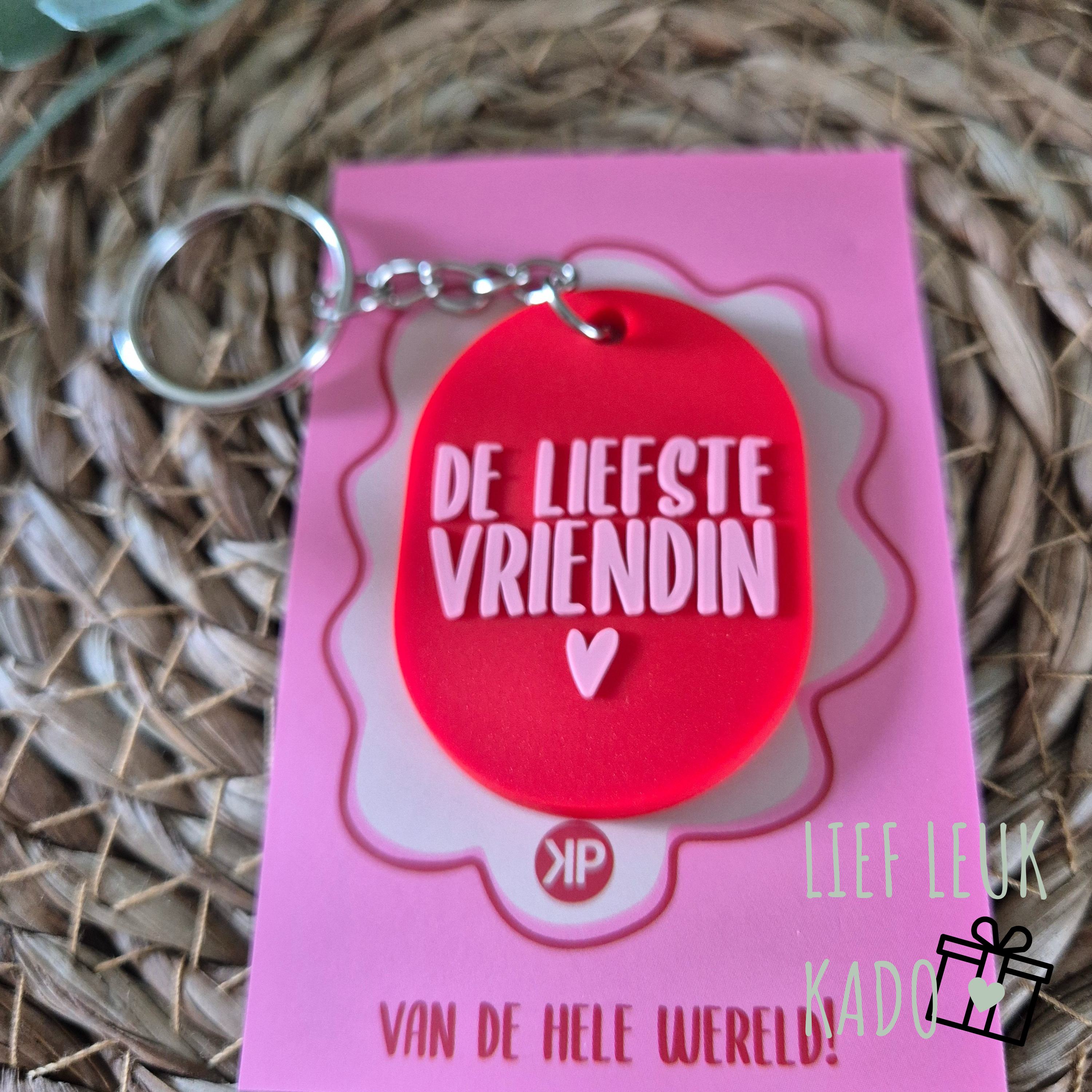 Sleutelhanger KP | De liefste vriendin
