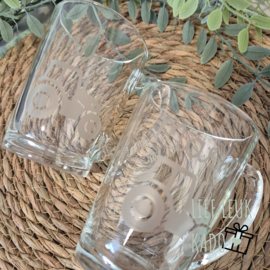 Theeglas | Met naam + figuur