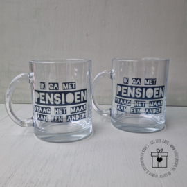 Theeglas | Ik ga met pensioen