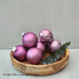 Kerstbal met naam | Cloudy Lilac