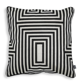 EICHHOLTZ PILLOW SPRAY RECTANGULAR BLACK & WHITE