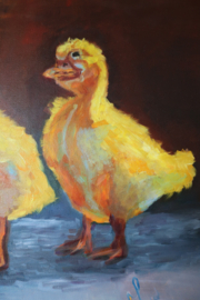 Happy Ducks, oil on canvas, 120 cm x 80 cm, no frame