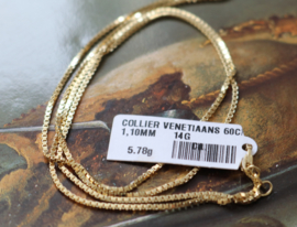 14 kt gouden ketting 60 cm