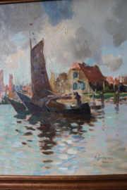 Albert Klein Sprokkelhorst (1887-1968) schilderij