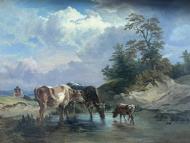gereserveerd Hendrikus Alexander van Ingen  (1846 - 1920) Landschap met koeien