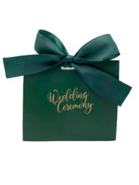 Premium Giftbag Kleur Gold Foil met lint 'Wedding Ceremony' XS