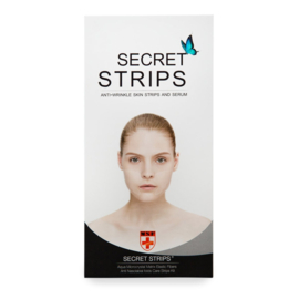 Secret Strip Anti-Wrinkle Nasolabical Folds Set: 10 Pairs Treatment Masks + 8 ml Hyaluronic Acid Serum