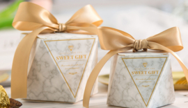 Giftbag Candy Boxes Wedding Treats With Ribbon