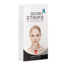 Secret Strip Anti-Wrinkle Frown Lines Set: 10 Pairs Treatment Masks + 8 ml Hyaluronic Acid Serum