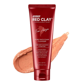 MISSHA Amazon Red Clay Pore Pack Foam Cleanser