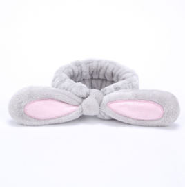 Fluffy Bunny Ears Hair Band (Grey)