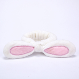 Fluffy Bunny Ears Hair Band (White)