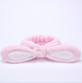 Fluffy Bunny Ears Hair Band (Soft Pink)