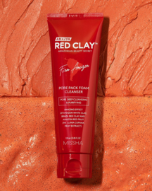 MISSHA Amazon Red Clay Pore Pack Foam Cleanser