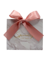 Premium Giftbox  Marmer with Ribbon 'Specially For You' XS