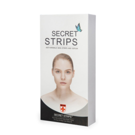 Secret Strip Anti-Wrinkle Under Eye Set: 10 Pairs Treatment Masks + 8 ml Hyaluronic Acid Serum