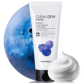 TONYMOLY Clean Dew Blueberry Foam Cleanser