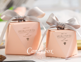 Giftbag Candy Boxes Wedding Treats With Ribbon