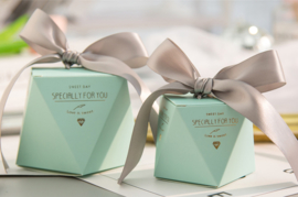 Giftbag Candy Boxes Wedding Treats With Ribbon