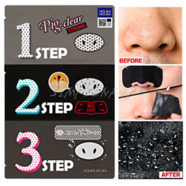 Holika Holika Pig Nose Clear Blackhead 3-Step Kit (Strong)