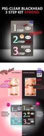 Holika Holika Pig Clear Blackhead 3-Step Kit (Strong)