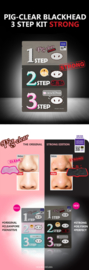 Holika Holika Pig Nose Clear Blackhead 3-Step Kit (Strong)